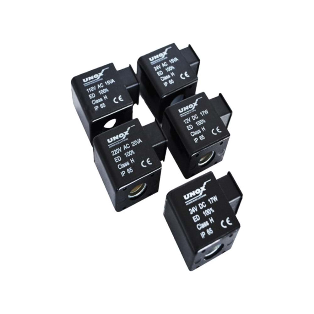 UNOX 24 V. DC 17 W. SOLENOİD VANA BOBİNİ