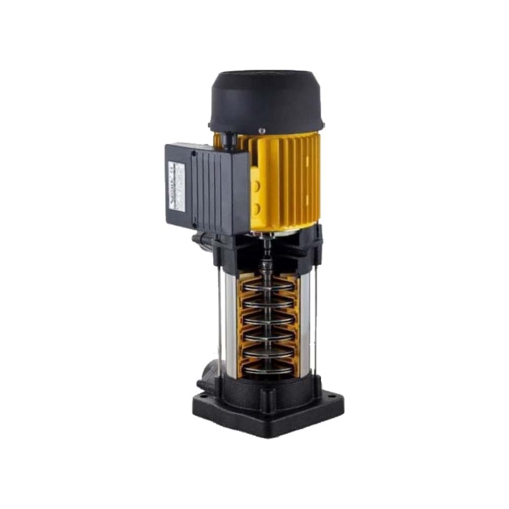 VORTEX VKP VD S/S 9-06T 3 HP. 380 V. DÜŞEY MİLLİ KADEMELİ SANTRİFÜJ POMPA