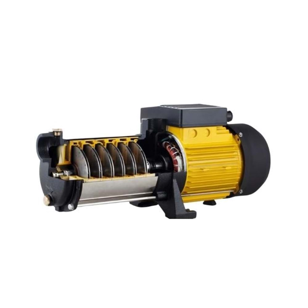 VORTEX VKP S/S 7-06M 2 HP. 220 V. YATAY MİLLİ KADEMELİ SANTRİFÜJ POMPA