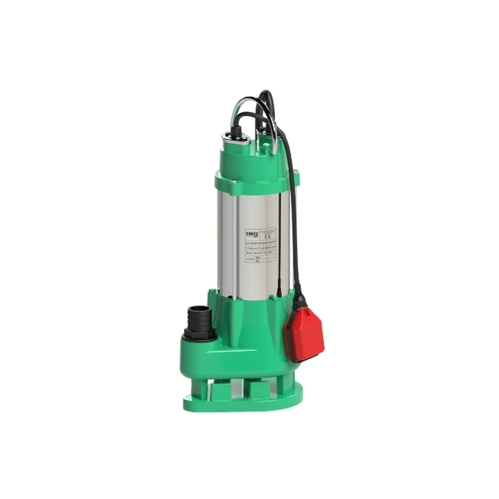 TROY HD750F 1 HP. 220 V. DALGIÇ ATIK SU POMPASI